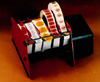 Table-top manual label dispensers